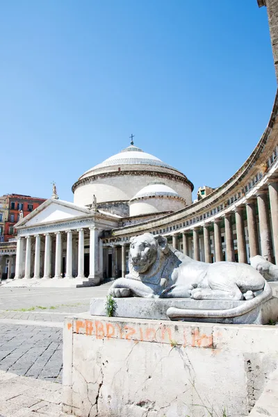 Piazza del Plebiscito, Nápoles, Italia —  Fotos de Stock