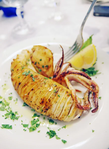 Grilled squid — Stock Photo, Image
