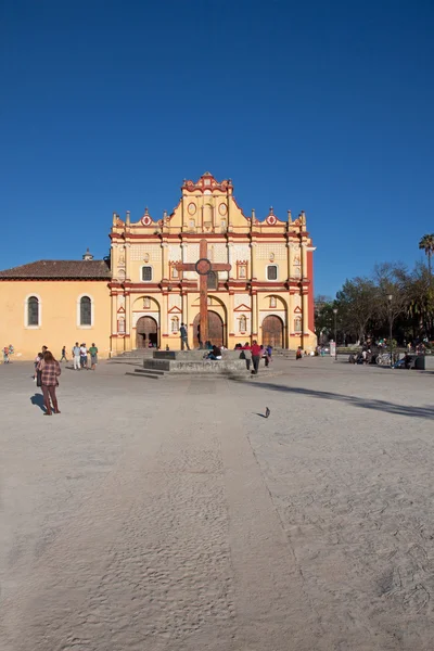 San Cristobal Kathedrale, Chiapas, Mexiko — Stockfoto