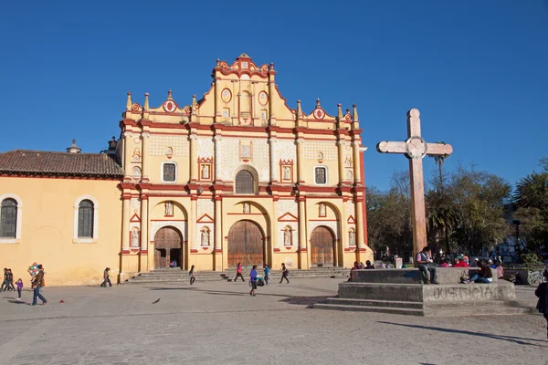 San cristobal Katedra, chiapas, Meksyk — Zdjęcie stockowe