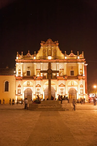 San cristobal katedrála, chiapas, Mexiko — Stock fotografie