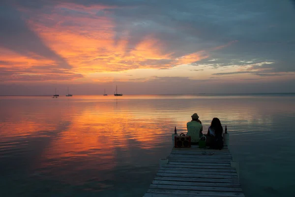 Amor al atardecer — Foto de Stock