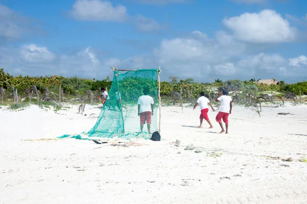 Futebol de praia — Fotografia de Stock