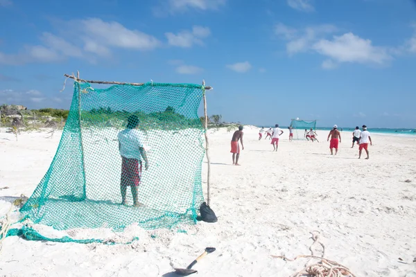 Futebol de praia — Fotografia de Stock