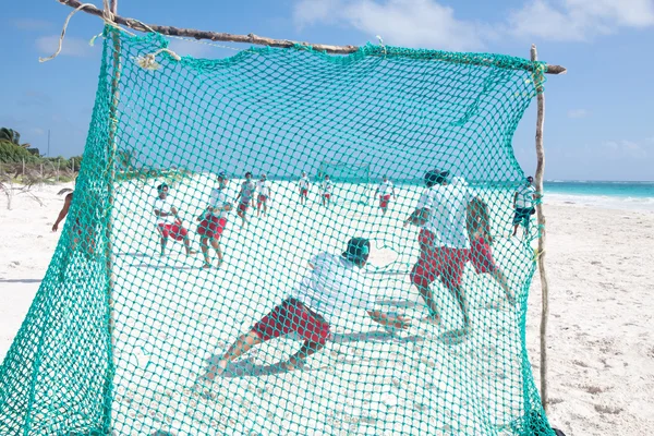 Futebol de praia — Fotografia de Stock