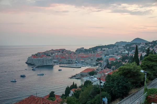 Sunset in Dubrovnik — Stock Photo, Image