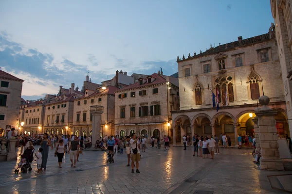 Dubrovnik de noite — Fotografia de Stock