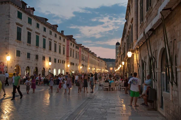 Dubrovnik by night — Stock Photo, Image