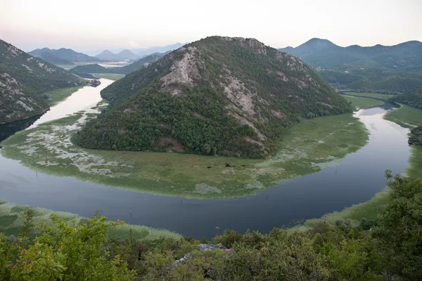 Fiume Crnojevica nel Parco Nazionale del Lago di Skadar, Montenegro — Foto Stock