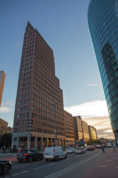 Postdamer straat, berlin, Duitsland — Stockfoto