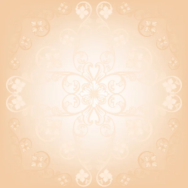 Fond floral beige Illustration De Stock