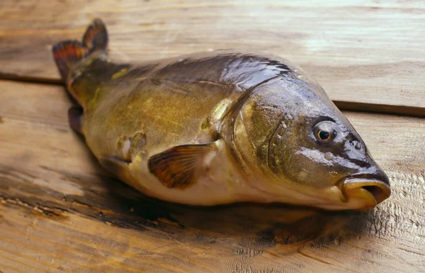ahşap bir masa üzerine ayna sazan