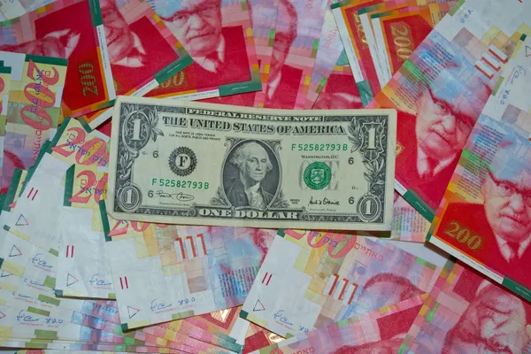 İsrail Yeni Şekeli üzerinde 1 dolar