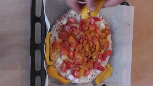 Fare la pizza — Video Stock