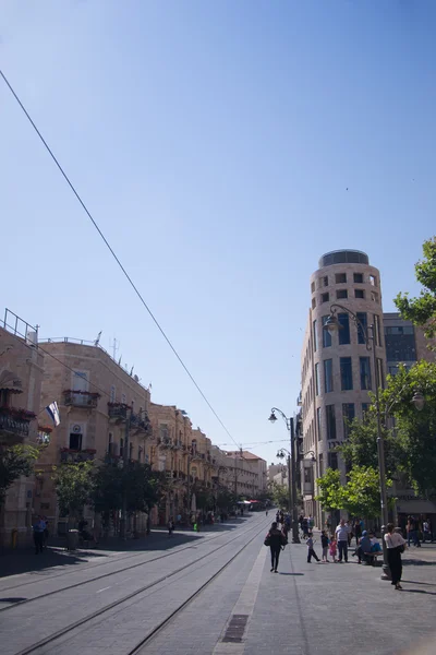 Ulica Jaffa w Jerozolimie — Zdjęcie stockowe