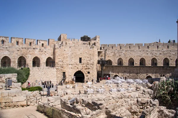 Alte stadt in jerusalem — Stockfoto
