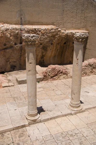Estrada principal antiga em Jerusalém — Fotografia de Stock
