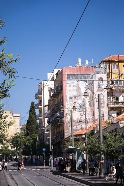 Ulica Jaffa w Jerozolimie — Zdjęcie stockowe