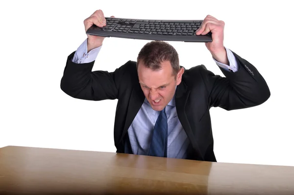 Keyboard frustration — Stock Photo, Image