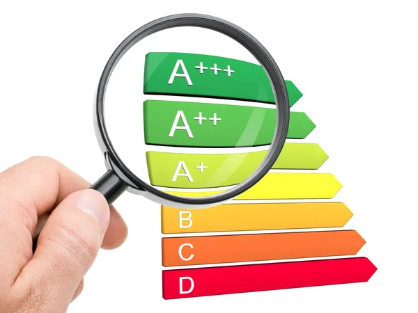European energy efficiency classification — Stock Photo, Image
