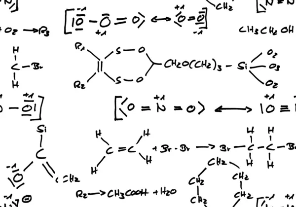 Seamless chemical formula background — Stock Photo, Image