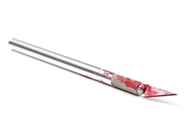 Bloody scalpel — Stock Photo, Image