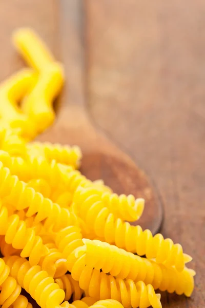 Fusilli na colher — Fotografia de Stock