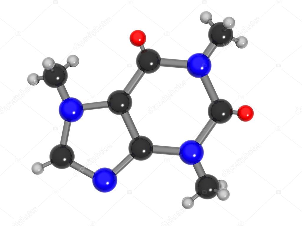 Caffeine molecule