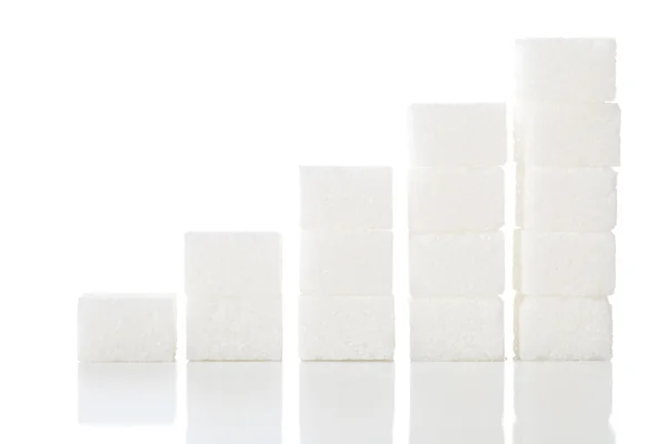 Sugar cubes — Stock Photo, Image