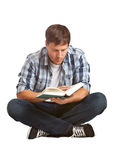 Jonge student lezen — Stockfoto