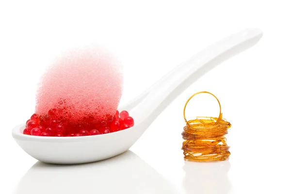 Molecular gastronomy dessert — Stock Photo, Image