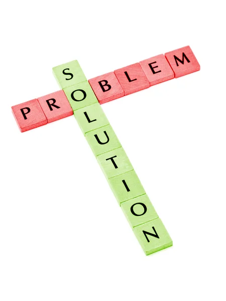 Probleem en oplossing — Stockfoto