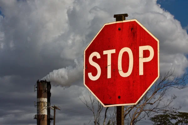 停止污染 — 图库照片