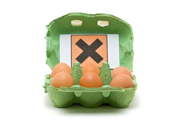 Toxic eggs — Stock Photo, Image