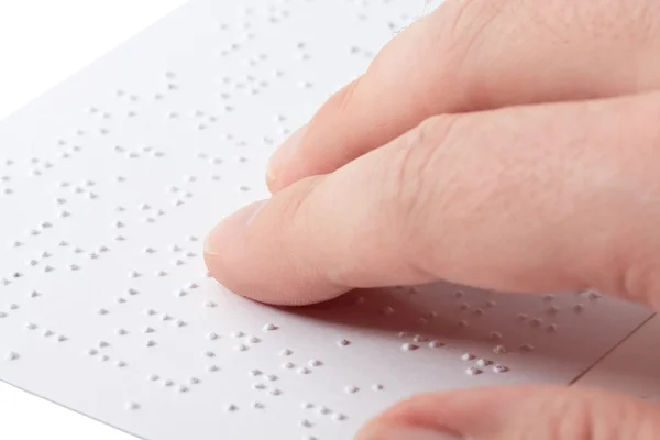 Lecture de braille — Photo