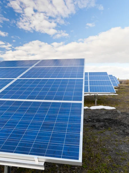 Solceller paneler — Stockfoto