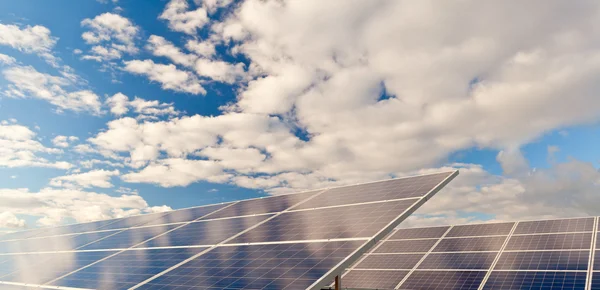 Solar photovoltaics panels — Stock Photo, Image