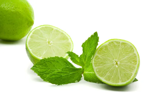 Limes with mint — Stock Photo, Image