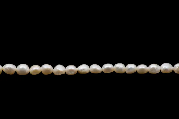 Pearls over black — Stock Photo, Image