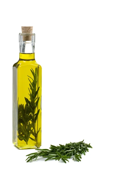 Розмарин налив оливкову олію — стокове фото