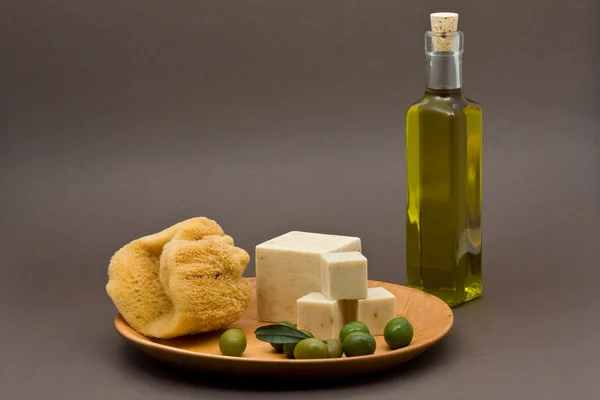 Olivenölseife — Stockfoto