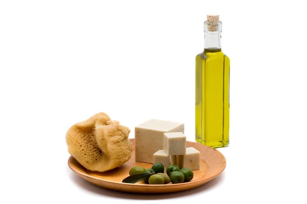 Olive oil soap — Stock Photo, Image