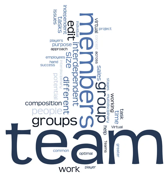 Team word cloud — Stockfoto
