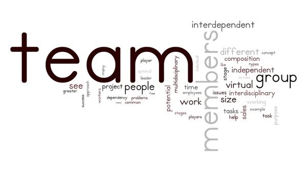 Team word cloud — Stockfoto