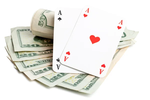 Покер наличными — стоковое фото