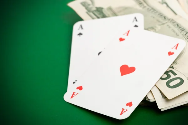 Poker in contanti — Foto Stock