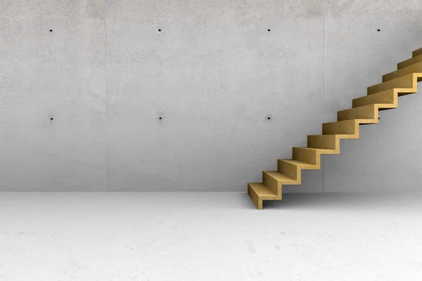 Betonraum mit Treppe — Stockfoto