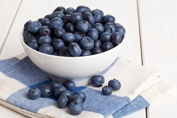 Blueberries in bowl — Stock Photo, Image