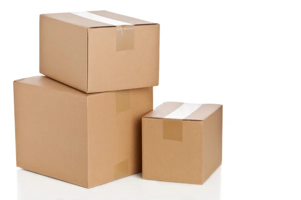 Pila de cajas de cartón —  Fotos de Stock