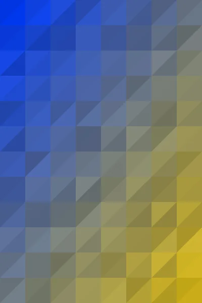 蓝色到黄色三角形 — 图库照片